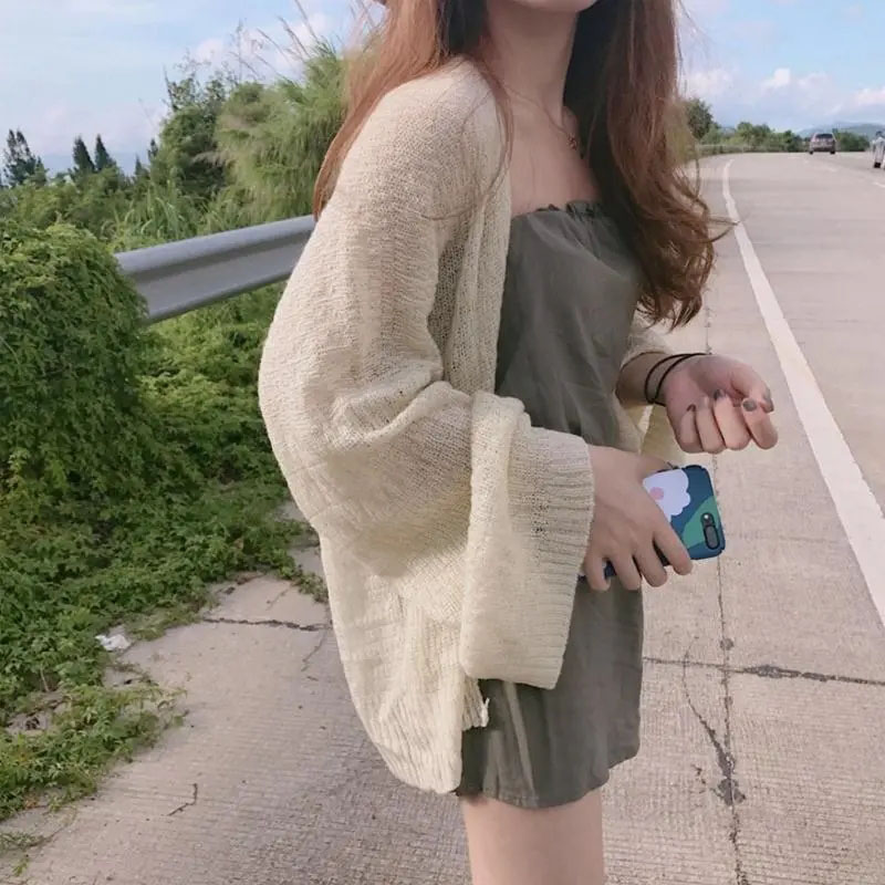 Sewing V - Spring Autumn Sheer Knit Cardigan for