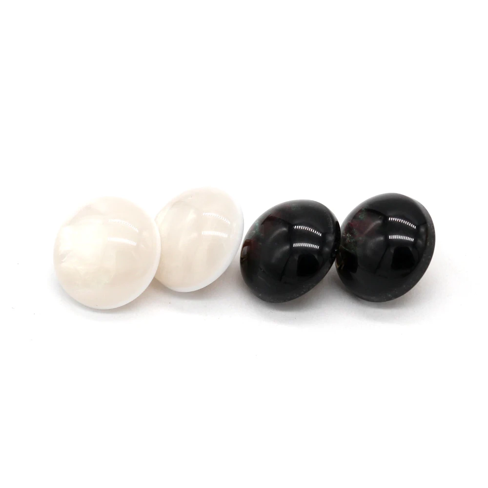 Button Hole Cutter - HENGC 20Pcs 11mm Round White Black