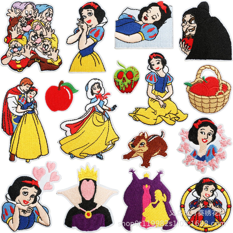 Iron On Patch - 15pcs Snow Princess Embroidery Patches For