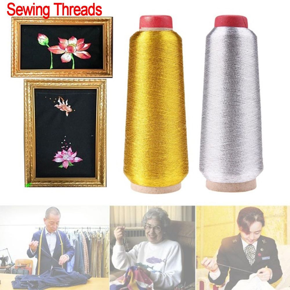 Sewing Thread In Textile - Gold/Silver Embroidery Threads Computer Cross-stitch Thread
