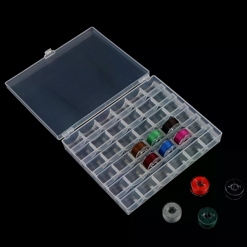 Bobbin Organizer Box - 36 Spools Empty Bobbins Sewing Machine