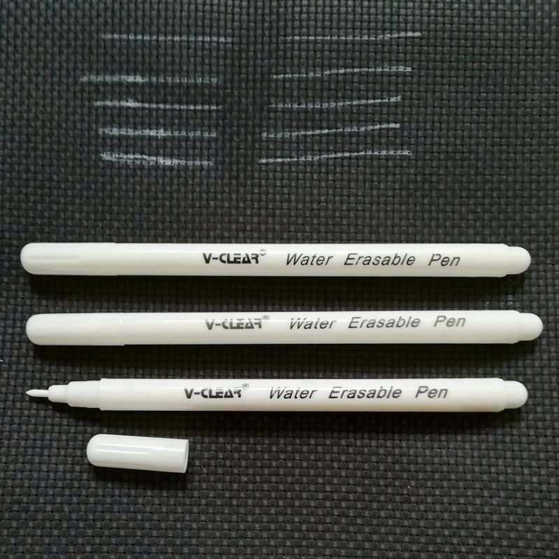 Fabric Marking Pen - VCLEAR Water Soluble Pen White Color