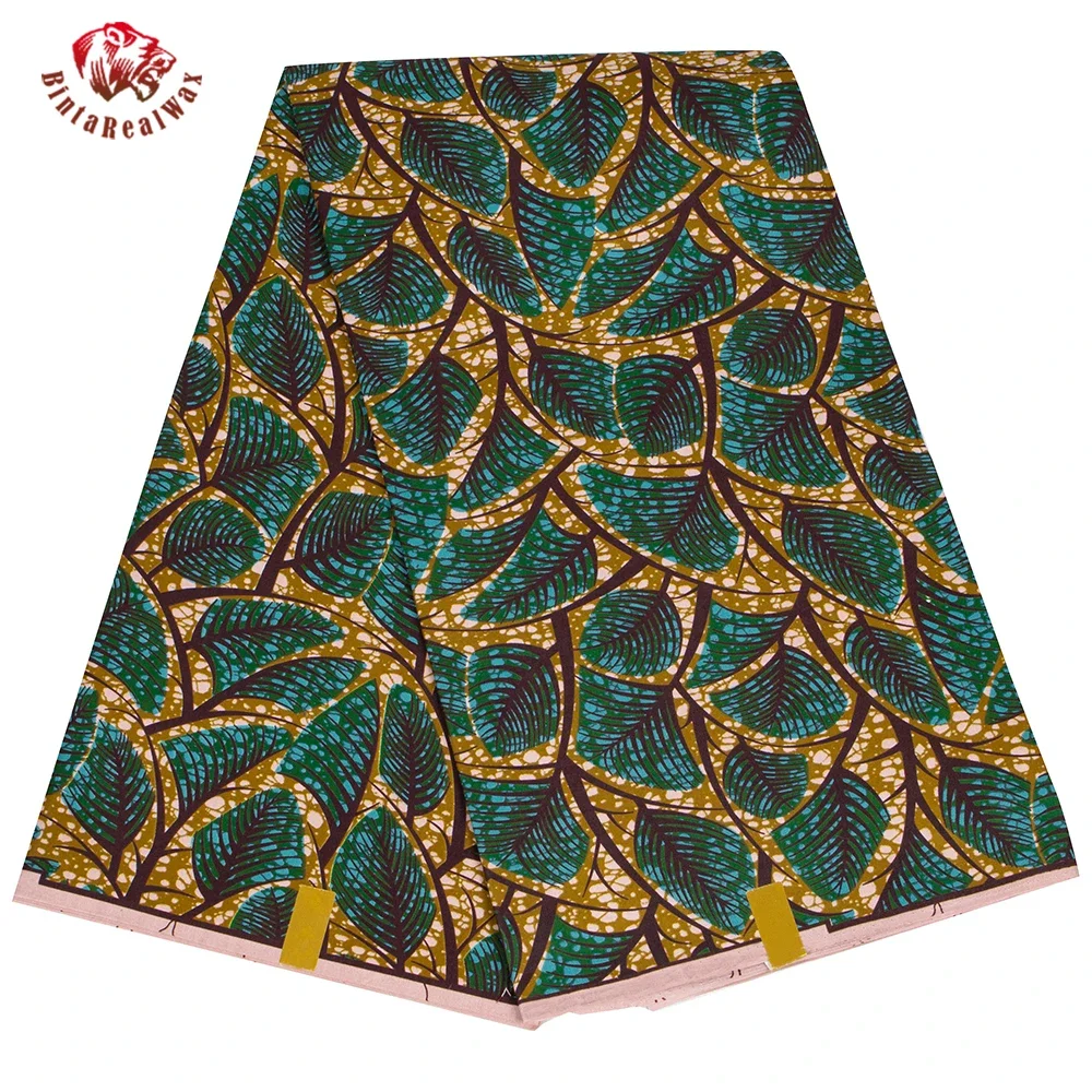 Is Sewing A Textile Craft - Ankara African Print Leaf Pattern Fabric
