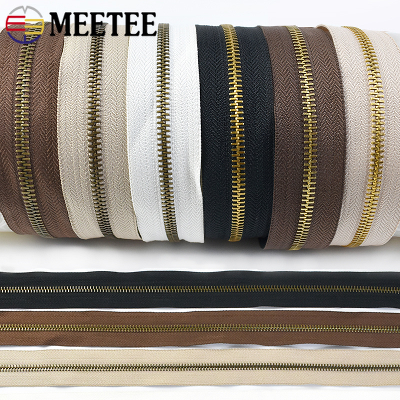 Textile And Sewing Supply - Meetee 2/4Y 3# 5# Metal Zipper