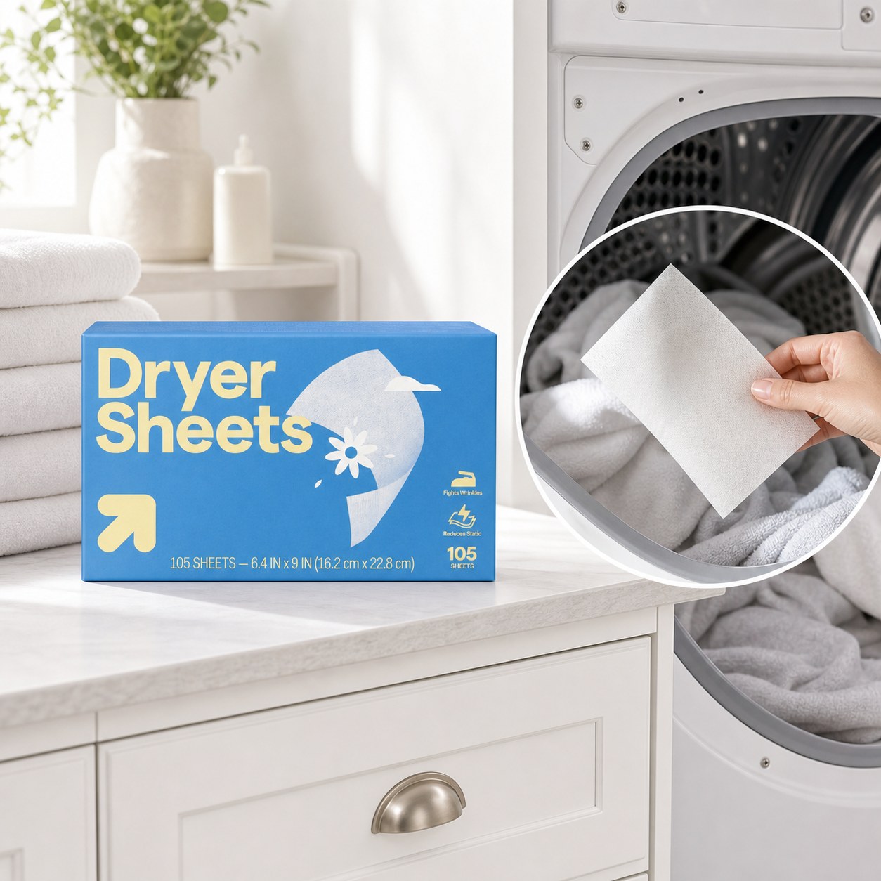 Fabric Softener Sheet - Fresh Linen Fabric Softener Dryer Sheets