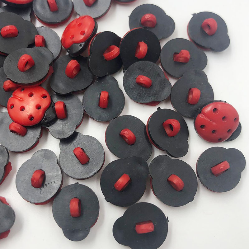 50/100Pcs Red ladybug DIY Kid' - Button Hole Cutter 评论和价格