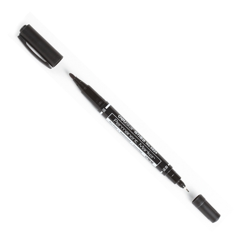 Deli 0.5mm/1mm Dual Tip Dry Fa - Fabric Marking Pen 评论和价格