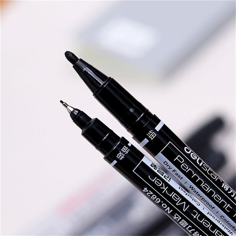 Deli 0.5mm/1mm Dual Tip Dry Fa - Fabric Marking Pen 评论和价格