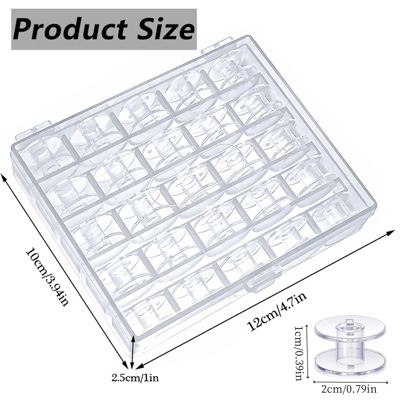 25pcs Home Sewing Machine Bott - Bobbin Organizer Box 评论和价格