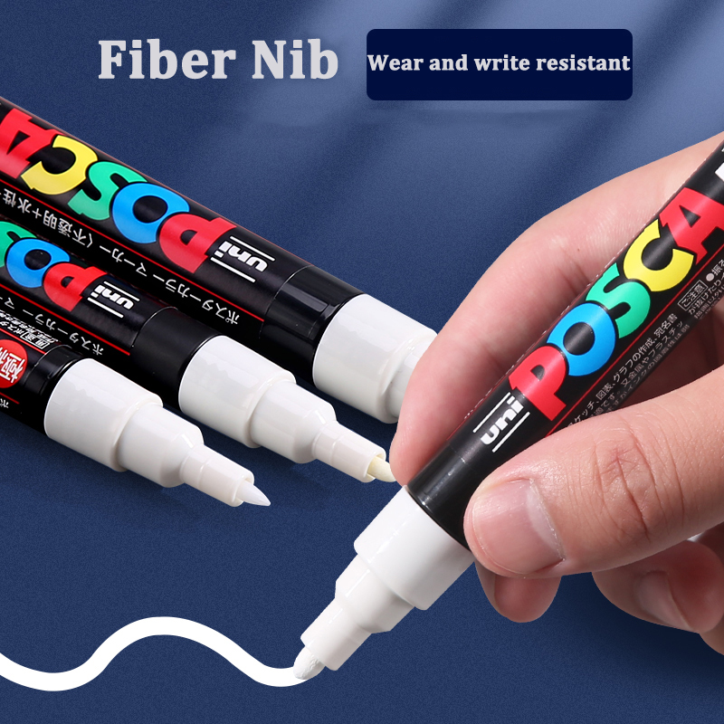 Posca White Marker Brush, Perm - Fabric Marking Pen 评论和价格