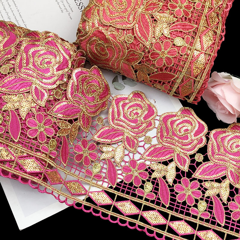 3 Yards 19.5cm Wide Exquisite  - Textile And Sewing Supply 评论和价格