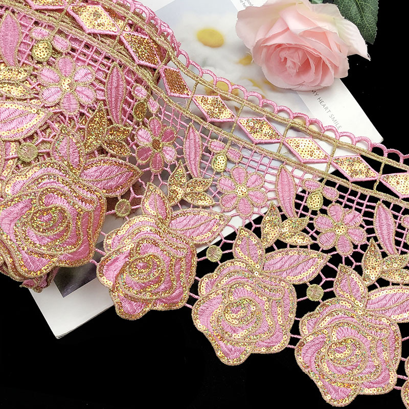 3 Yards 19.5cm Wide Exquisite  - Textile And Sewing Supply 评论和价格
