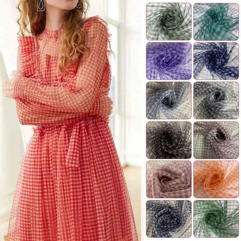 90x150cm Check Mesh Fabric Tra - Is Sewing A Textile Craft 评论和价格