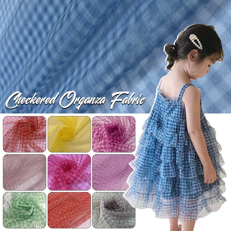 90x150cm Check Mesh Fabric Tra - Is Sewing A Textile Craft 评论和价格