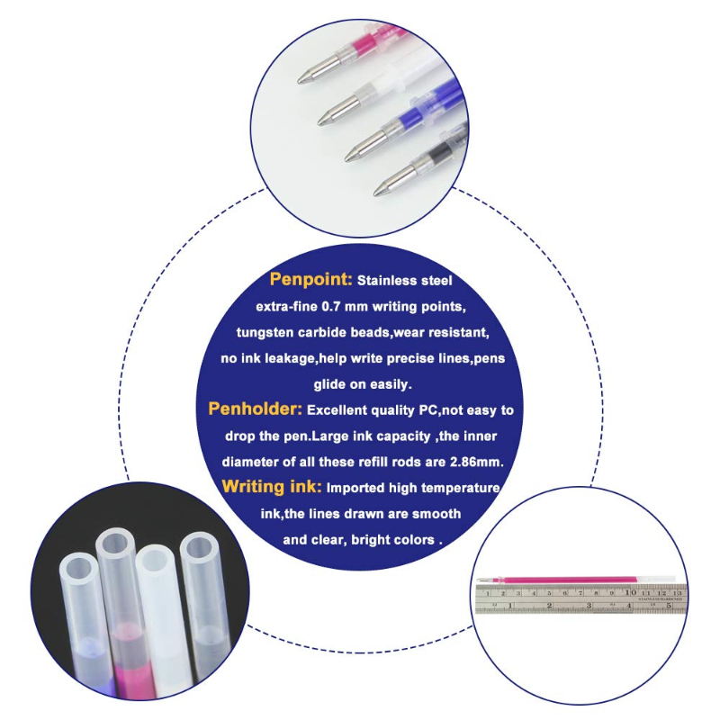 103Pcs / Set Heat Erasable Ref - Fabric Marking Pen 评论和价格