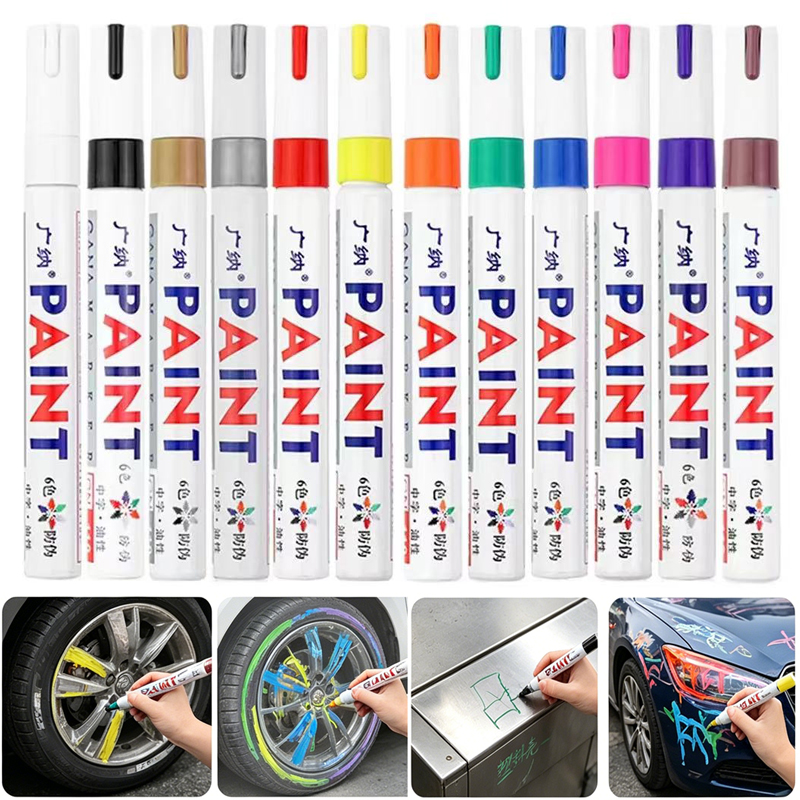 GuangNa 6/12 Pcs Colorful Perm - Fabric Marking Pen 评论和价格