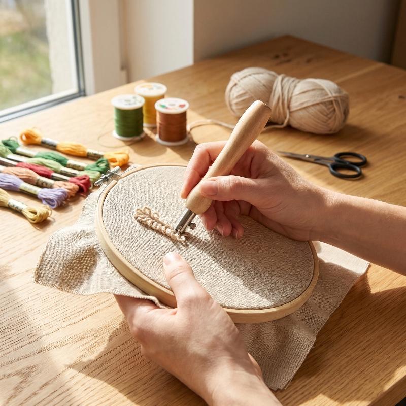 Simple Embroidery DIY Adjustab - Is Sewing Textile Art 评论和价格