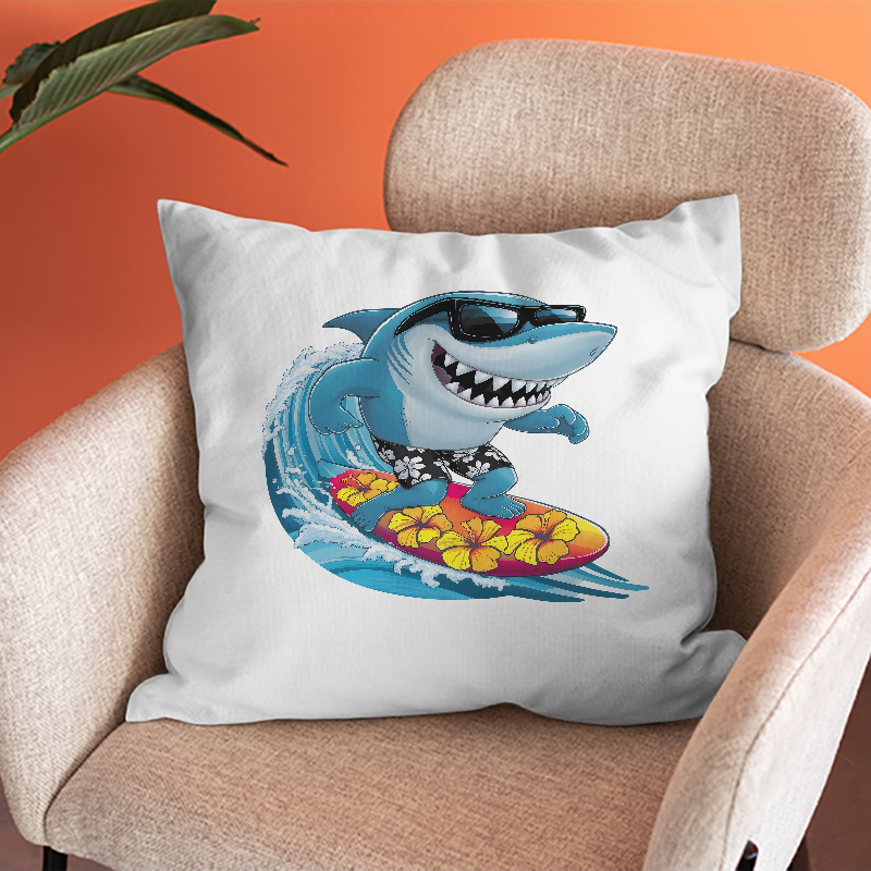 Interesting Sharks Surfing Iro - Iron On Patch 评论和价格