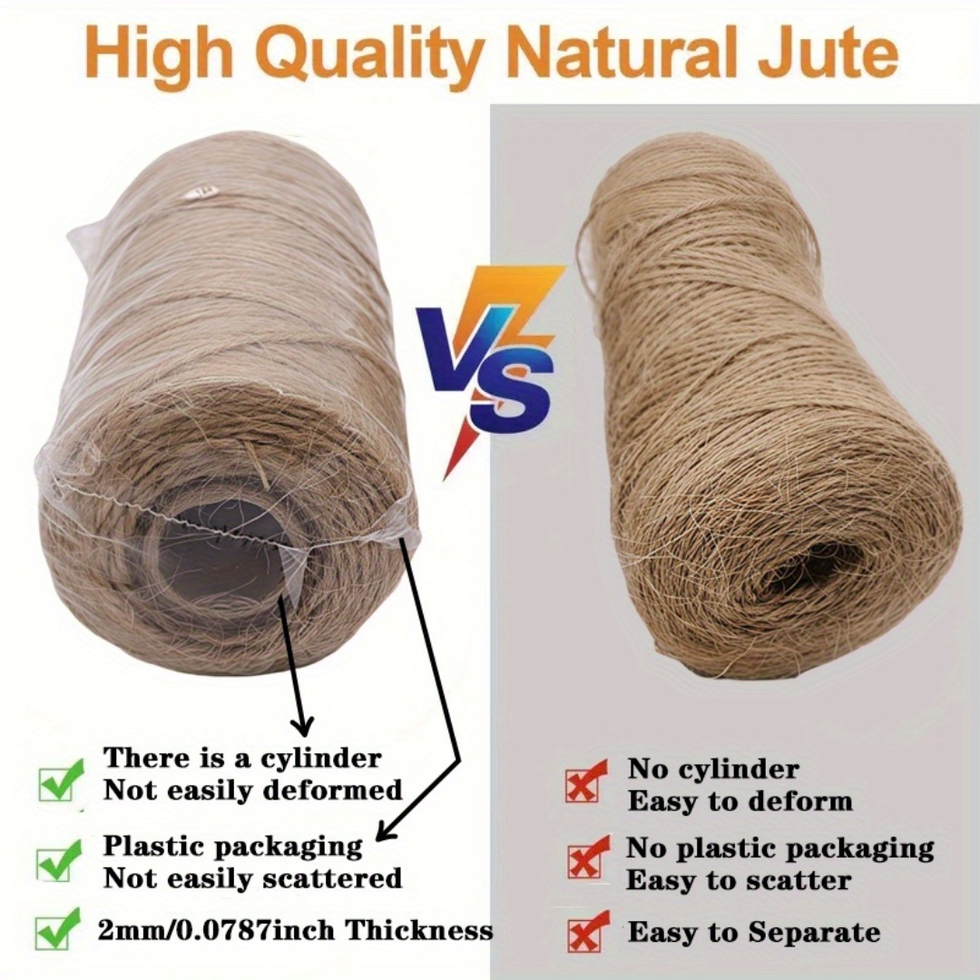 2/3/4mm Natural Jute Rope Stri - Sewing Thread In Textile 评论和价格