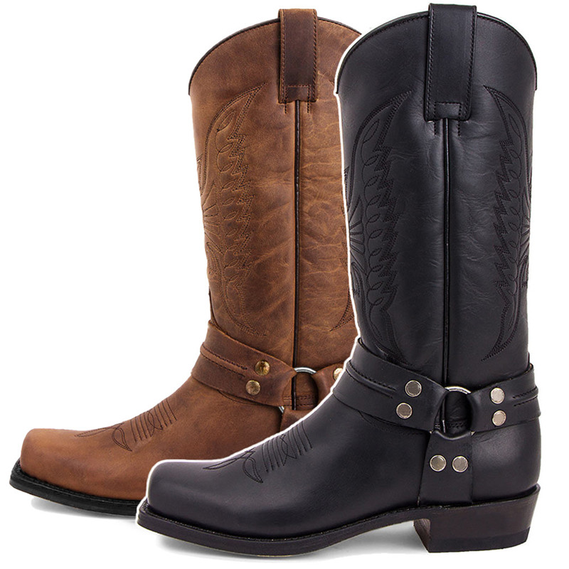 New Men's Motorcycle Boots Fas - Sewing Embroidery Fabric 评论和价格