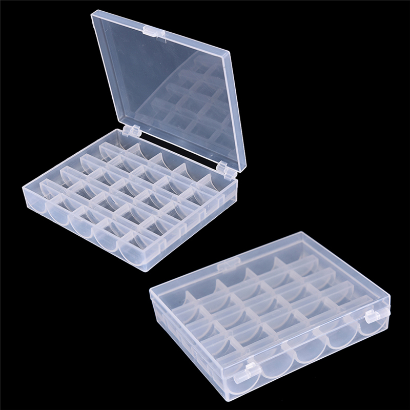 25 Spools Empty Bobbins Case O - Bobbin Organizer Box 评论和价格