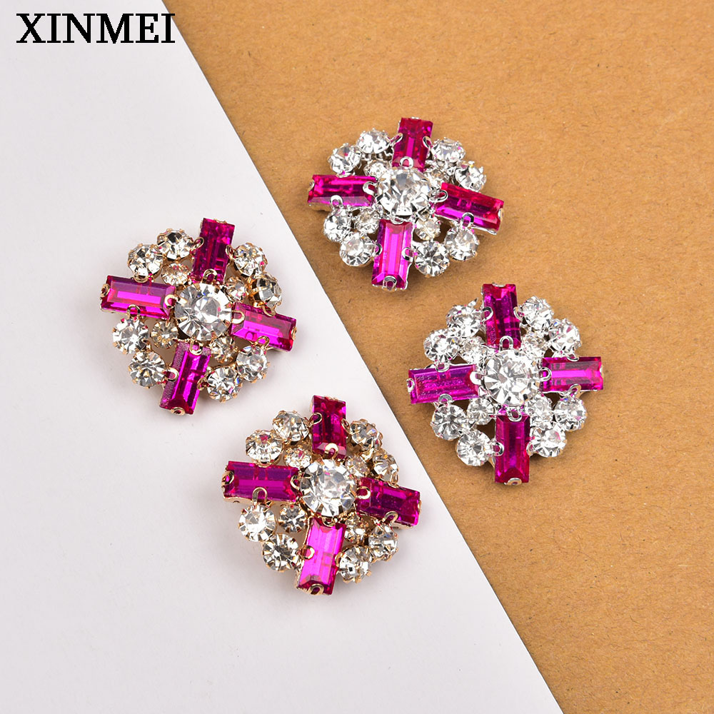 5Pcs 28mm Flower Rhinestone Sh - Button Hole Cutter 评论和价格