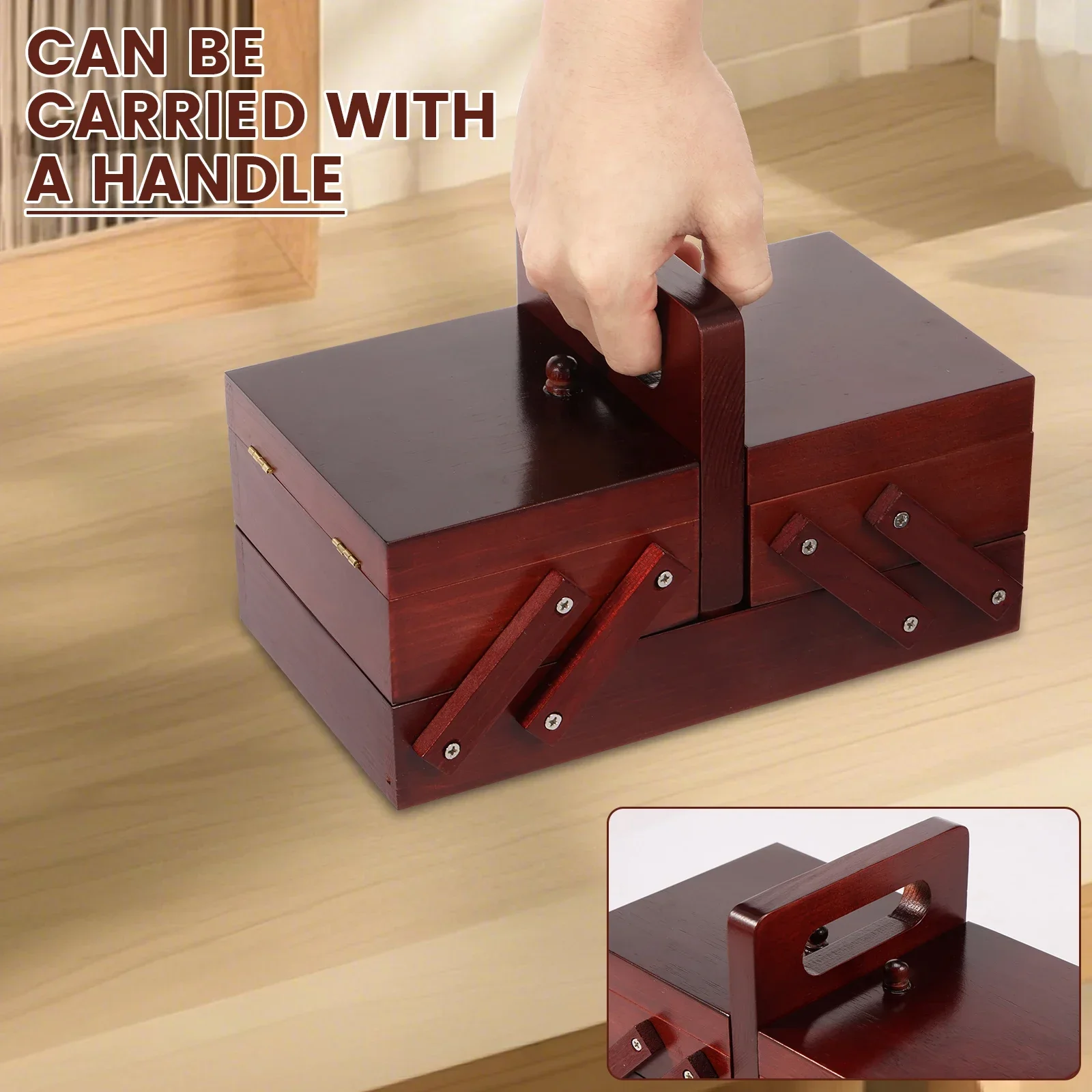 Expandable Sewing Thread Box W - Bobbin Organizer Box 评论和价格