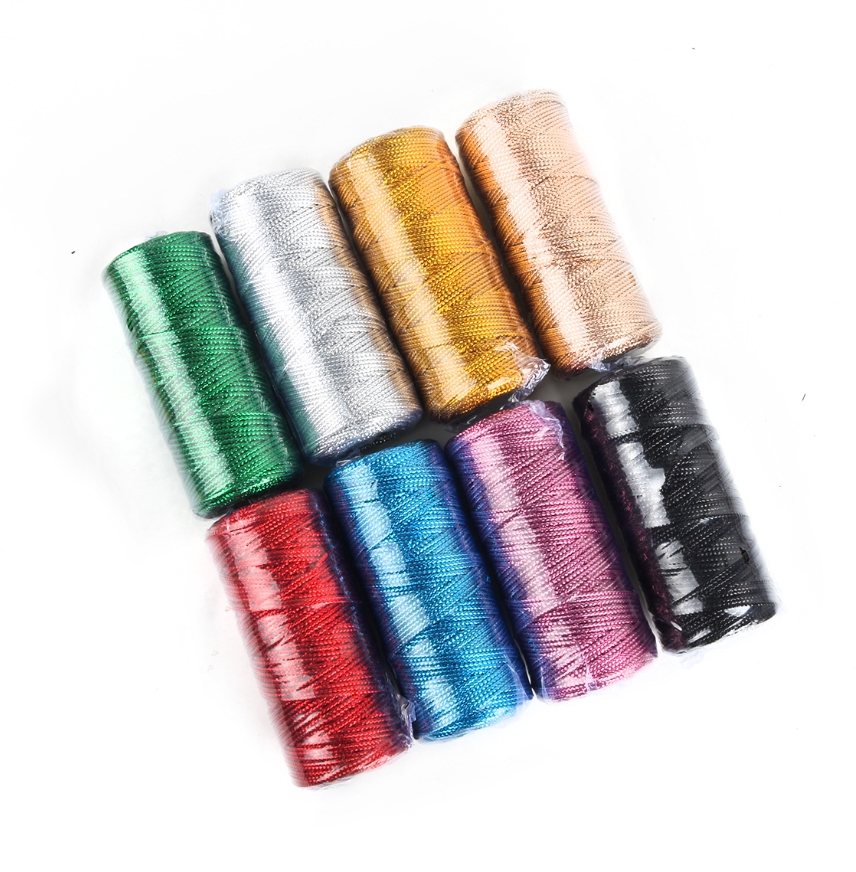 Gold and Silver Macrame Cord R - Sewing Thread In Textile 评论和价格