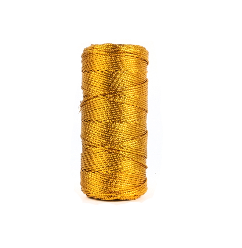Gold and Silver Macrame Cord R - Sewing Thread In Textile 评论和价格