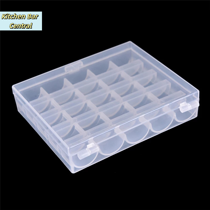 【25 Spools Empty Bobbins Sewin - Bobbin Organizer Box 评论和价格