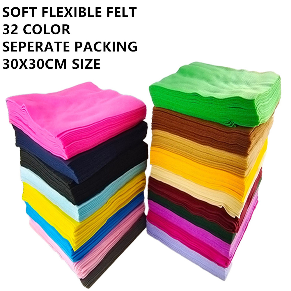 Coloured Felt Fabric Sheets fo - Is Sewing A Textile Craft 评论和价格
