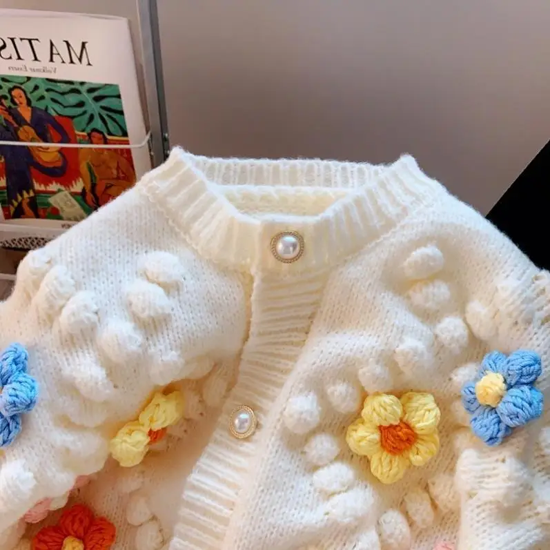 Kawaii Sweater 3D Flower Embro - Sewing V 评论和价格