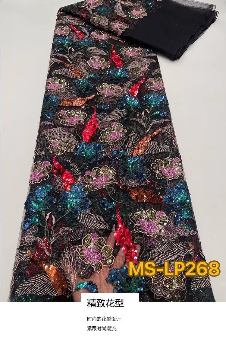 1yard Luxury Double color bead - Sewing Embroidery Fabric 评论和价格