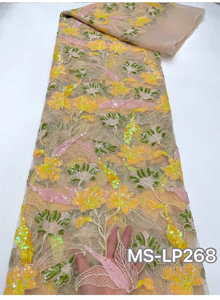 1yard Luxury Double color bead - Sewing Embroidery Fabric 评论和价格