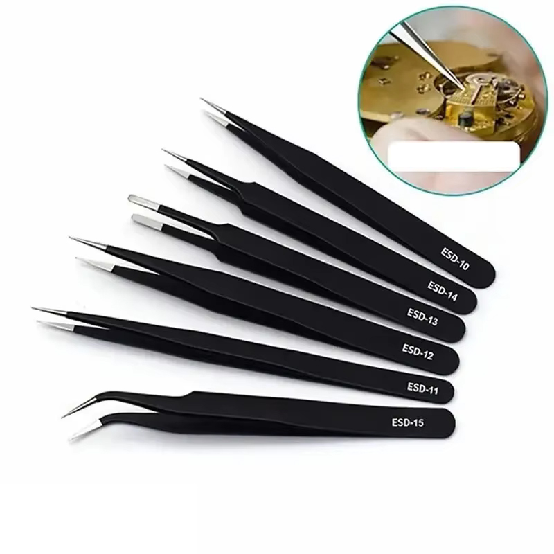6pcs Precision ESD Tweezers St - Sewing Repair 评论和价格