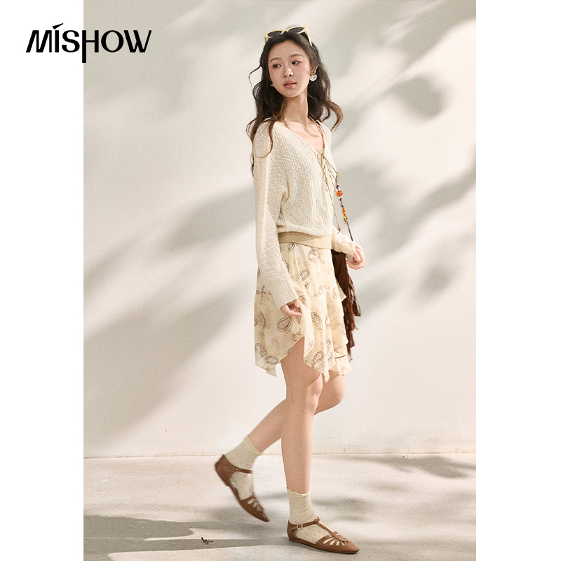 MISHOW Women's Casual Beige Fa - Sewing V 评论和价格