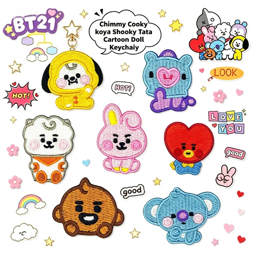 LINE FRIENDS BT21 All Characte - Iron On Patch 评论和价格