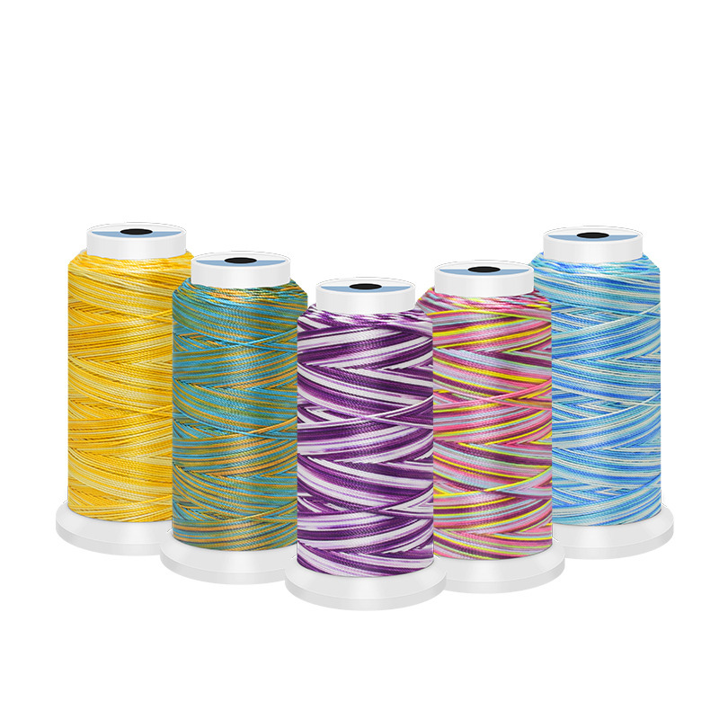 0.5/0.8/1mm Polyester Rainbow  - Sewing Thread In Textile 评论和价格