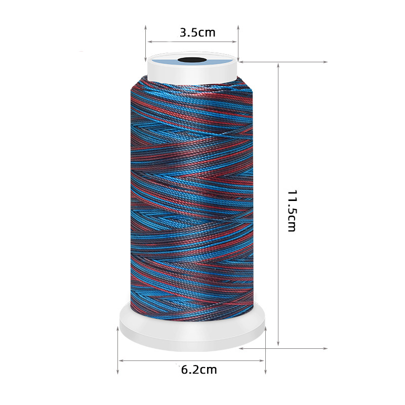 0.5/0.8/1mm Polyester Rainbow  - Sewing Thread In Textile 评论和价格