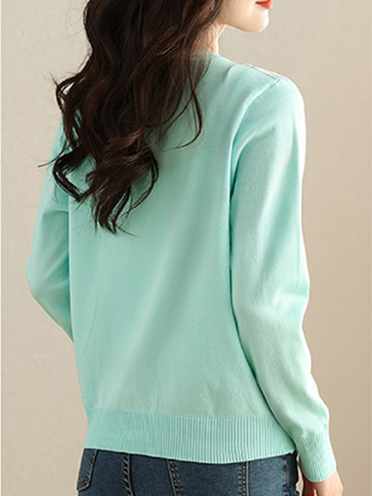 New Casual Soft Knit bottoming - Sewing V 评论和价格